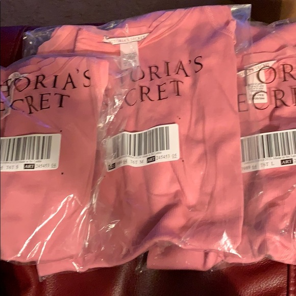 VS PINK RIBBED SLEEPSHIRT IN ROSE LUSTER RELAXED - Picture 6 of 6